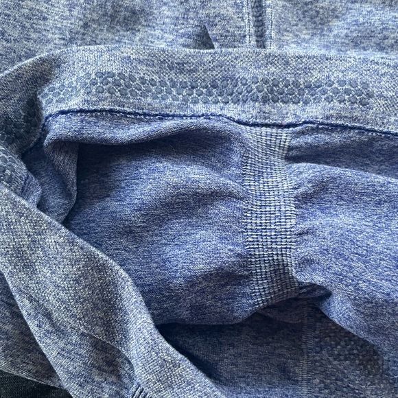 2 Athleta Momentum Racerback Tank Tops, charcoal gray and heather blue, xs - Picture 3 of 4